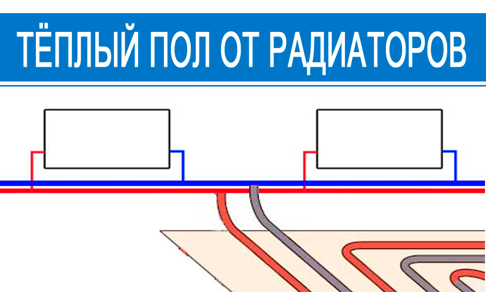 Схема подключения теплого пола к однотрубной системе отопления